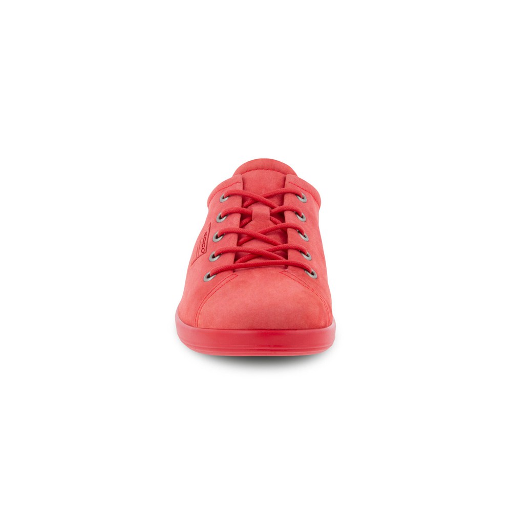 Tenis Mujer - ECCO Soft 2.0 Tie - Rojos - VUM368507